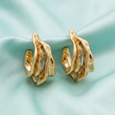 Urthn  Premium Gold-Toned Stud Earrings for Women and Girls(Pack of 6)