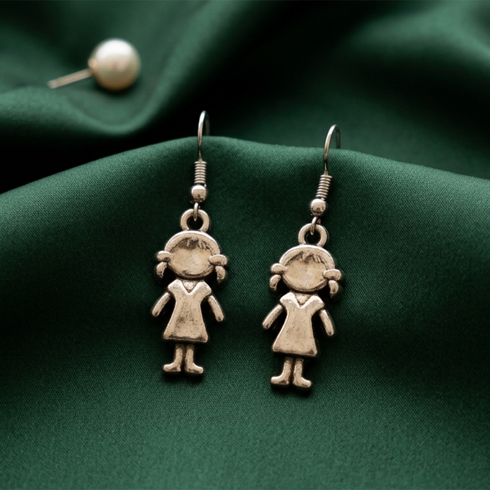 Urthn  Modern  Silver-Toned  Dangler  Earrings for Women 