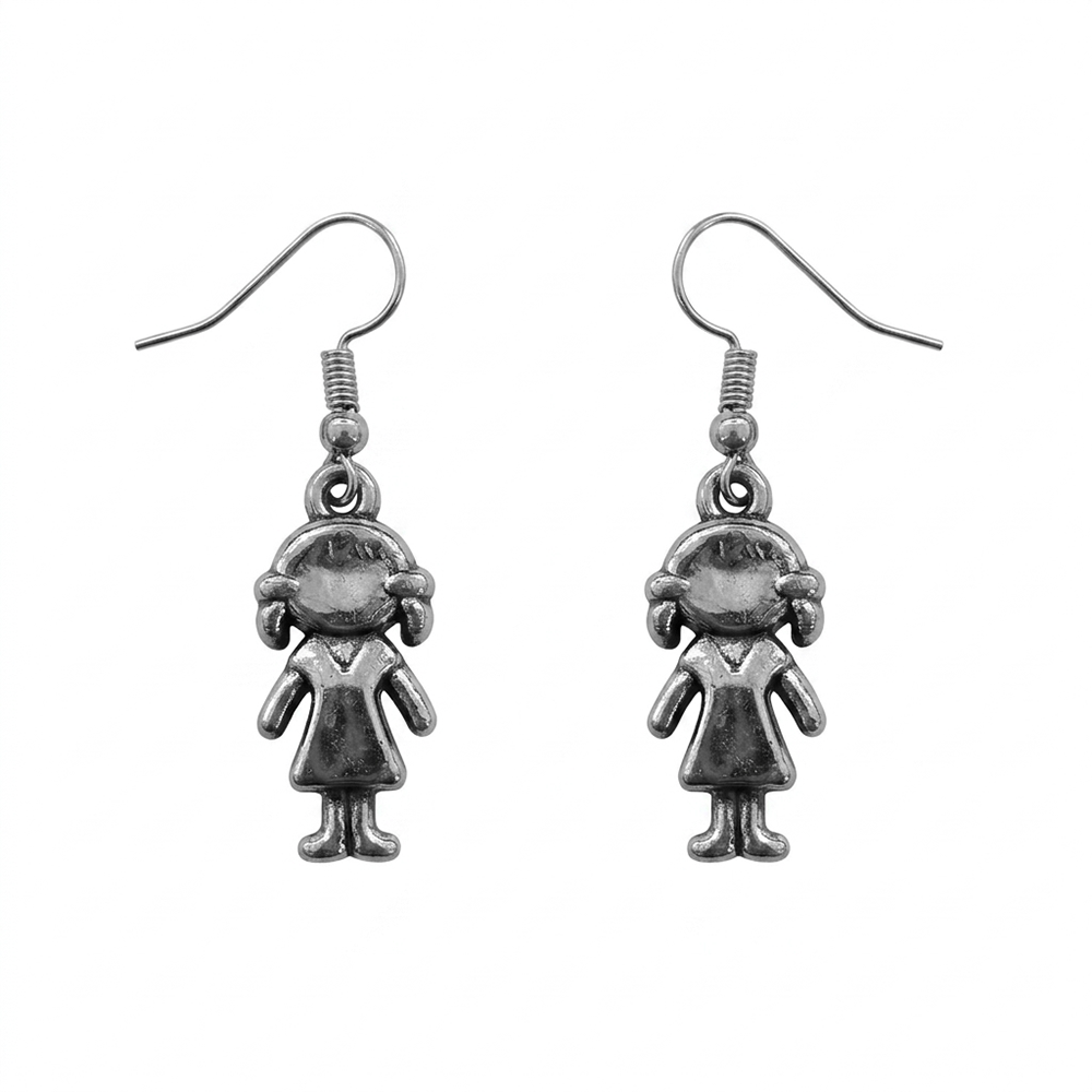 Urthn  Modern  Silver-Toned  Dangler  Earrings for Women(Pack of 6)