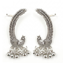 Darshana Jewels Oxidised Plated Peacock Ear Cuff For Women And Girls(Pack of 6)
