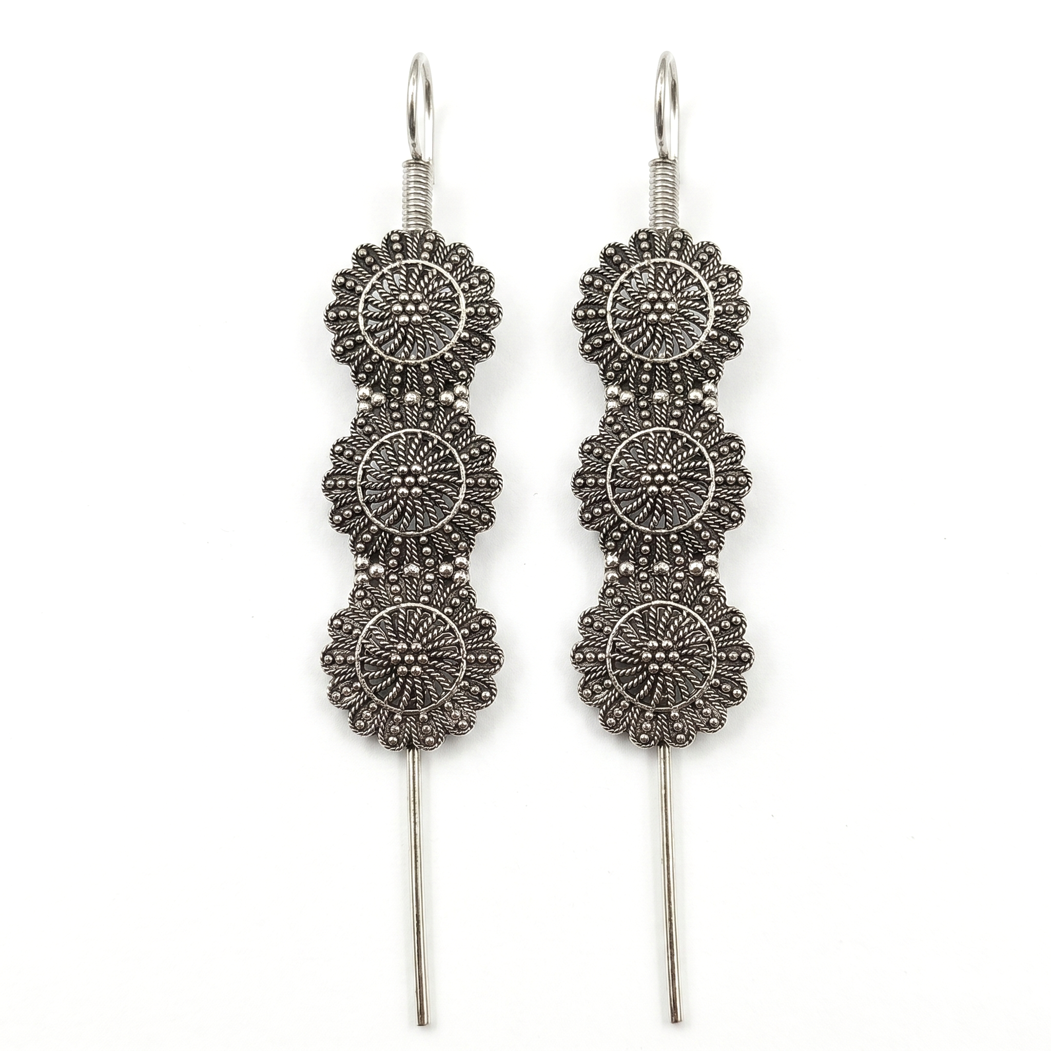 Darshana Jewels Oxidised Plated Floral Earcuff (Pack Of 6)