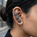 Darshana Jewels Oxidised Plated Floral Earcuff (Pack Of 6)