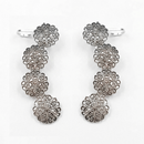 Darshana Jewels  Oxidised Plated Floral Ear Cuff For Women And Girls(Pack of 6)