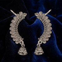 Darshana Jewels Oxidised Plated Leaf Design Ear Cuff For Women And Girls(Pack of 6)