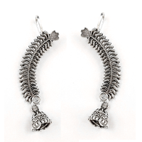 Darshana Jewels Oxidised Plated Stylish Jhumki Ear Cuff For Women And Girls(Pack of 6)