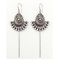 Darshana Jewels Oxidised Plated Austrian Stone Earcuff