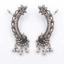 Darshana Jewels Oxidised Plated Peacock Earcuff