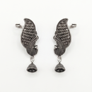 Darshana Jewels Oxidised Plated Peacock Earcuff (Pack of 6)