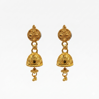 Darshana Jewels Elegant Gold Plated Floral Jhumka Drop Earrings(Pack Of  6)