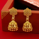 Darshana Jewels Elegant Gold Plated Floral Jhumka Drop Earrings(Pack Of  3)