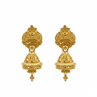 Darshana Jewels Elegant Gold Plated Floral Jhumka Drop Earrings(Pack Of  6)