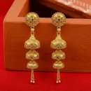Darshana Jewels Elegant Gold Plated Floral Three Layer Jhumka Drop Earrings(Pack Of  6)