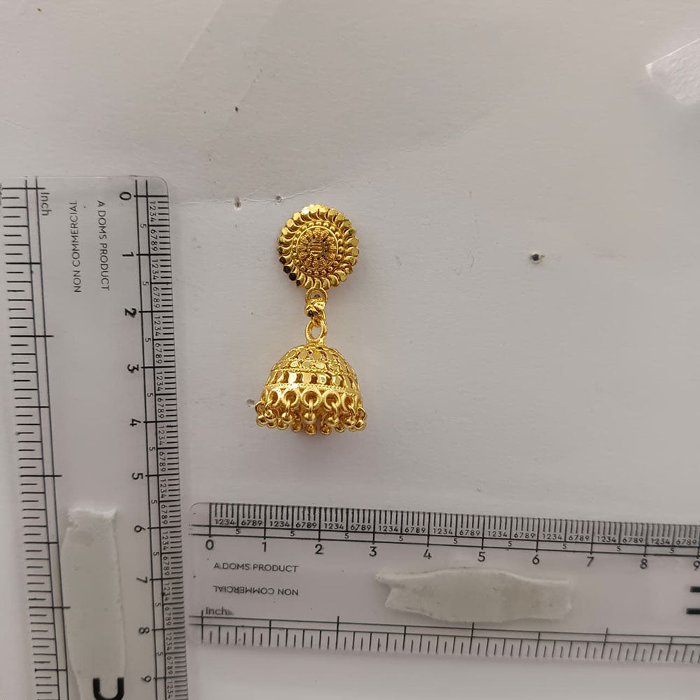 Urthn Beautiful Gold Plated Jhumka Earrings for Women | Designer Ethnic Jewellery for Festive Looks( Pack of 6)