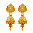 Urthn Stylish Gold Plated Jhumka Earrings | Traditional Fashion Jewellery for Festive & Party Wear( Pack of 6)