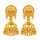 Urthn Timeless Gold Plated Jhumki Earrings | Elegant Traditional Jewellery for Weddings & Festive Occasions( Pack of 6)