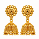 Urthn Timeless Gold Plated Jhumki Earrings | Elegant Traditional Jewellery for Weddings & Festive Occasions( Pack of 6)