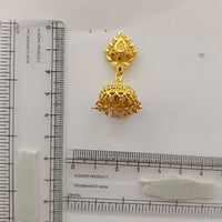 Urthn Traditional Gold Plated Jhumki Earrings with Leaf Shape Stud for Women & Girls( Pack of 6)