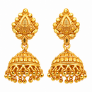Urthn Traditional Gold Plated Jhumki Earrings with Leaf Shape Stud for Women & Girls( Pack of 6)