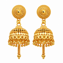 Urthn Traditional Gold Plated Jhumki Earrings | Designer Indian Earrings for Women & Girls( Pack of 6)