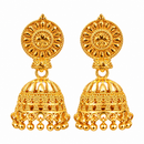 Urthn Heritage Inspired Gold Plated Jhumka Earrings | Traditional Designer Jewellery for Women( Pack of 6)