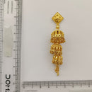 Urthn Heritage Inspired Gold Plated Multi Layered Jhumki Earrings | Traditional Designer Jewellery for Women( Pack of 6)