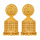 Urthn Heritage Inspired Gold Plated Jhumka Earrings | Traditional Designer Jewellery for Women( Pack of 6)