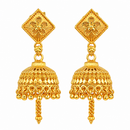 Urthn Stylish Gold Plated Jhumka Earrings | Traditional Fashion Jewellery for Festive & Party Wear( Pack of 6)