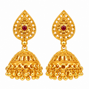 Urthn Stylish Gold Plated Jhumka Earrings | Traditional Fashion Jewellery for Festive & Party Wear( Pack of 6)