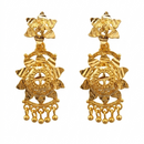 Darshana Jewels Gold Plated Traditional Small Dangler Earrings (Pack of 6)