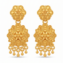 Darshana Jewels Gold Plated Traditional Small Dangler Earrings (Pack of 6)