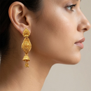 Darshana Jewels Gold Plated Traditional Small Jhumki Earrings(Pack Of 6)