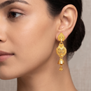 Darshana Jewels Gold Plated Traditional Small Dangler Earrings (Pack of 6)