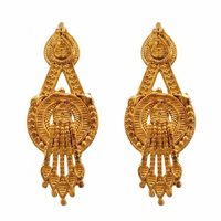 Darshana Jewels Gold Plated Traditional Small Dangler Earrings (Pack of 6)