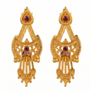 Darshana Jewels Gold Plated Traditional Small Dangler Earrings (Pack of 6)