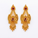 Darshana Jewels Gold Plated Traditional Small Dangler Earrings (Pack of 6)