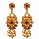 Darshana Jewels Gold Plated Traditional Small Dangler Earrings (Pack of 6)