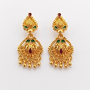 Darshana Jewels Gold Plated Traditional Small Dangler Earrings(Pack Of 6)