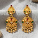 Darshana Jewels Gold Plated Traditional Small Dangler Earrings(Pack Of 6)