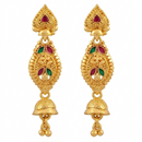 Darshana Jewels Gold Plated Traditional Small Jhumki Earrings(Pack Of 6)