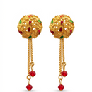 Darshana Jewels Gold Plated Traditional Dangler Tassel Earrings(Pack Of 6)