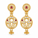 Darshana Jewels Gold Plated Traditional Small Dangler Earrings (Pack of 6)
