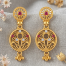 Darshana Jewels Gold Plated Traditional Small Dangler Earrings (Pack of 6)