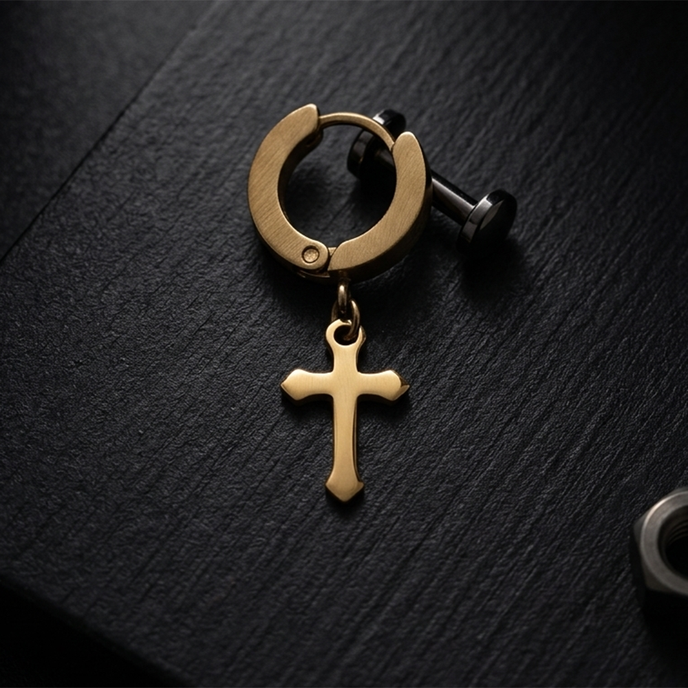 Urthn Gold Plated Stud Mens Bali 