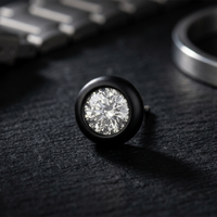 Urthn Silver Plated Stud Mens Earrings