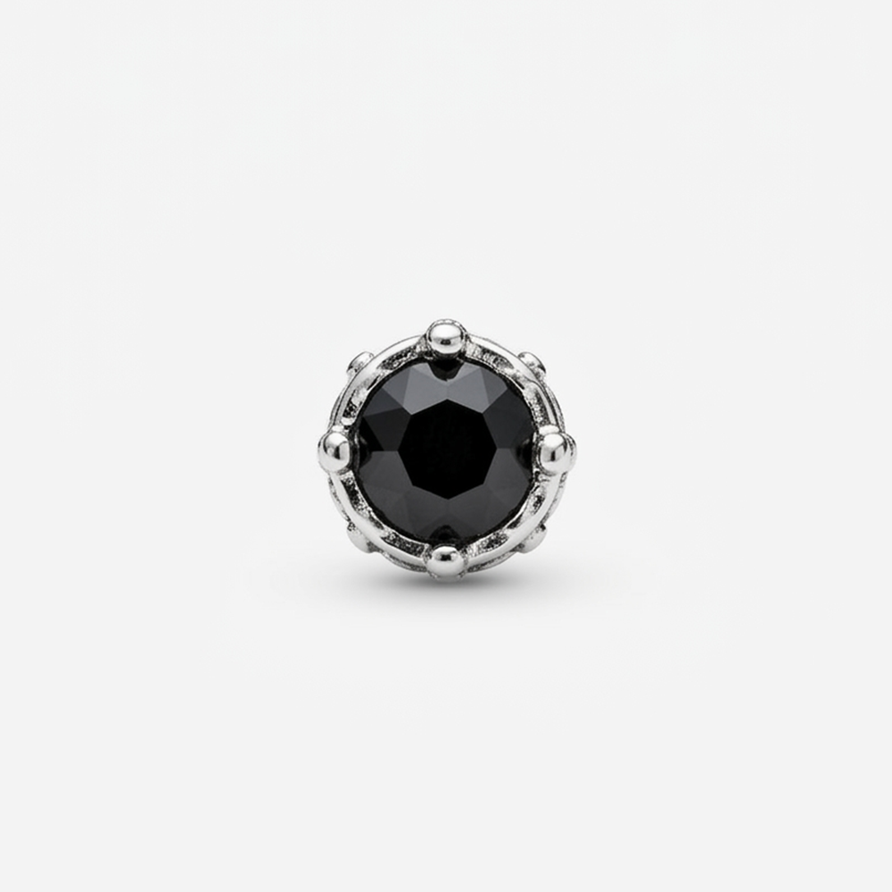 Urthn Black Stud Mens Earrings (1 PC)(Pack of 12)