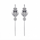 Urthn Oxidised Plated Heart Shape Ear cuff(Pack of 6)