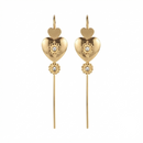 Urthn Gold Plated Heart Shape Ear cuff(Pack of 6)