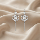 Urthn Oxidised Plated Floral Ear cuff(Pack of 6)
