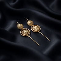 Urthn Gold Plated Round Ear cuff(Pack of 6)