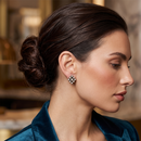 Urthn Antique Gold Plated Crystal Stud Earrings (Pack of 6 )